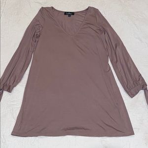 Tan Lulu’s Long Sleeve Mini Dress